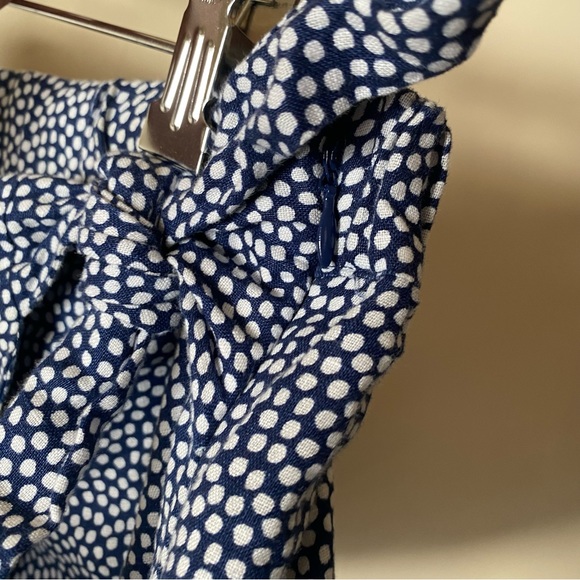Vineyard Vines Blue White Polka Dot Scallop Dot Tie Skort - Picture 4 of 6